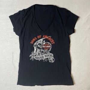 Sons of Anarchy Harley-Davidson Original Riders‎ Graphic V-Neck T-Shirt
